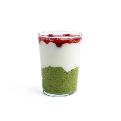 Strawberry Matcha Pudding