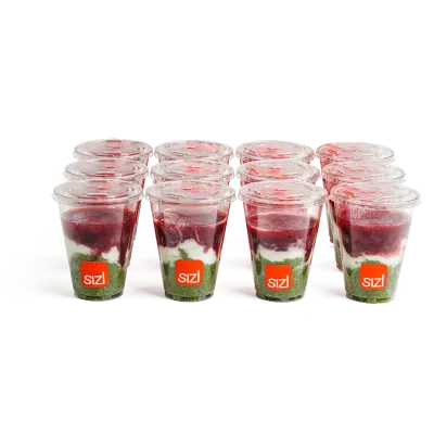 12 pcs Strawberry Matcha Pudding